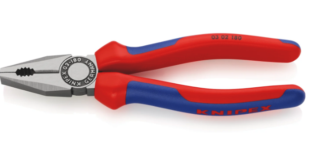 Picture of Knipex Combination Pliers with multi component handle 180mm 03 02 180