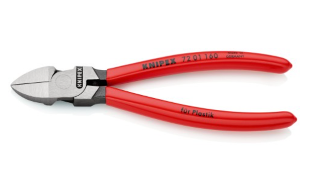 Picture of Knipex Side Cutter for plastic without chamfer 160mm 72 01 160