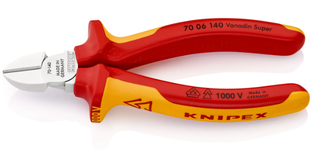 Picture of Knipex Side Cutter VDE with multi component handle 140mm  70 06 140