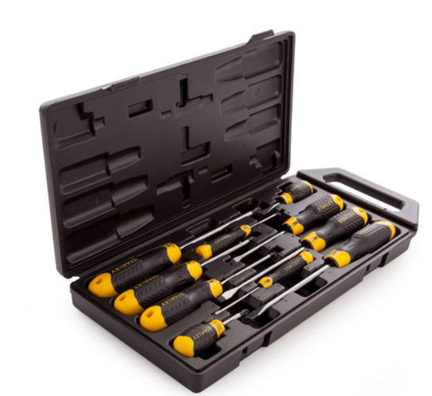 Picture of STANLEY 2-65-014 10PCE CUSHION GRIP SCREWDRIVER SET IN CARRY CASE