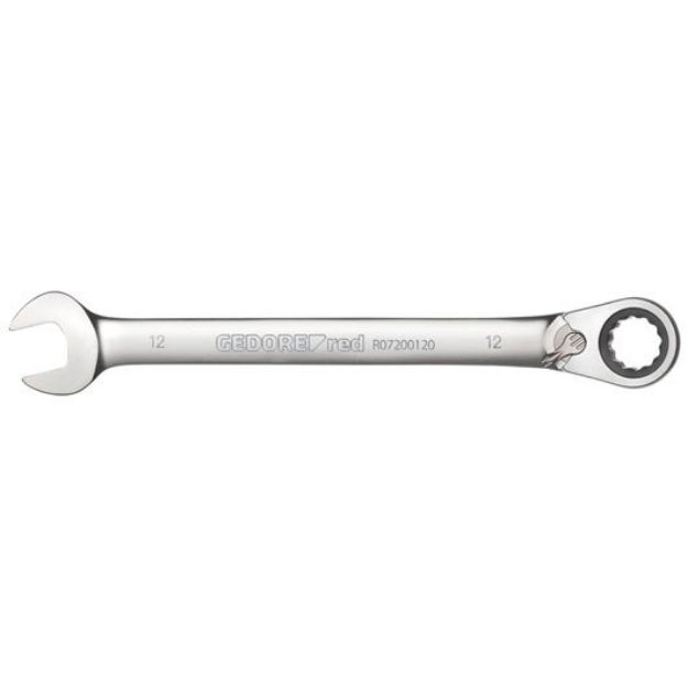 Picture of GEDORE RED 17MM RATCHET SPANNER RING RATCHET & OPEN END R07200170