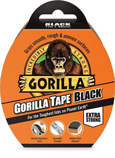 Picture of GORILLA TAPE 2'' x 11Mtr BLACK THICK ADHESIVE TAPE