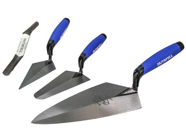 Picture of FAITHFULL 4PC PROFESSIONAL BRICK TROWEL SET