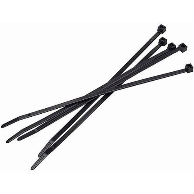 Picture of 387x4.6mm BLACK CABLE TIES (100pk)