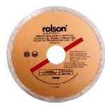 Picture of ROLSON 24864 Ø115mm DIAMOND TIPPED CONTINUOUS CERAMIC TILE CUTTING BLADE Ø22.2 BORE