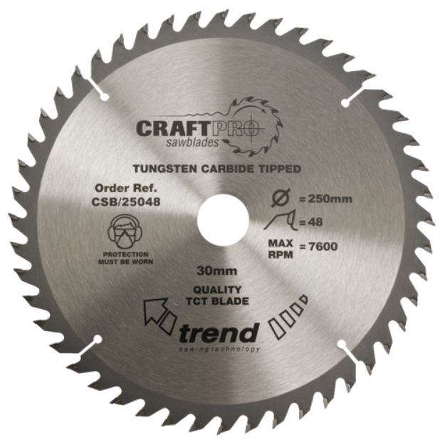 Picture of Trend CRAFT SAW BLADE 250MM X 48T X 30MM