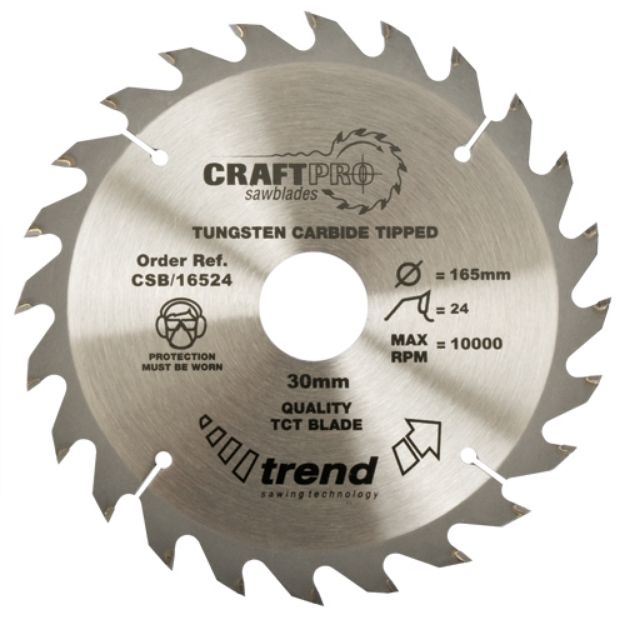 Picture of Trend CRAFT SAW BLADE 184MM X 24T X 16MM