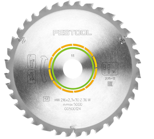 Picture of Festool 500124 Saw Blade 216X2 3X30 W36