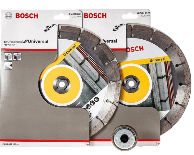 Picture of Bosch 230x22mm 9'' Twin Pack General Purpose Diamond Blades With Clic Nut 06159975T0