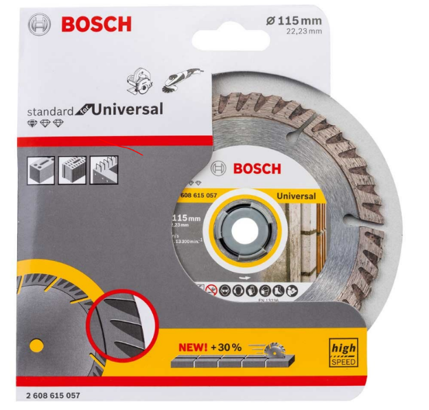 Picture of Bosch 115x22mm 41/2'' General Purpose Diamond Blade 2608615057