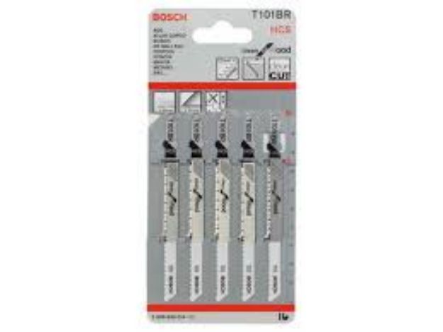 Picture of Bosch T101BR Pkt5 Timber/PVC Jigsaw Blades (75mm)  2 608 630 014