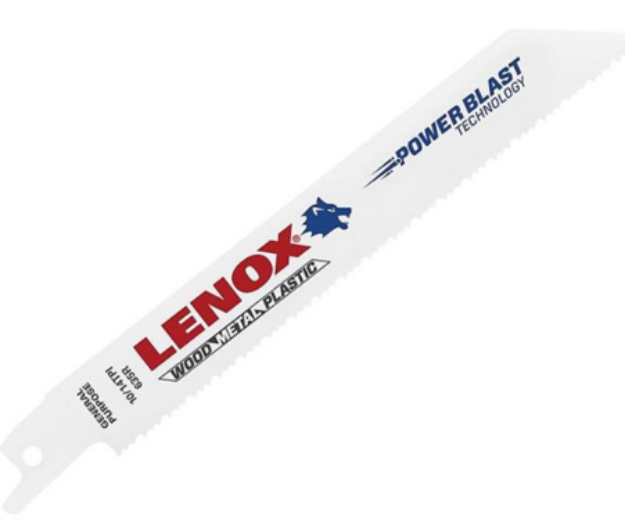 Picture of Lenox 635R Pkt 5 Powerblast Recip Saw Blades General Purpose Cutting 10-14tpi 152x19mm