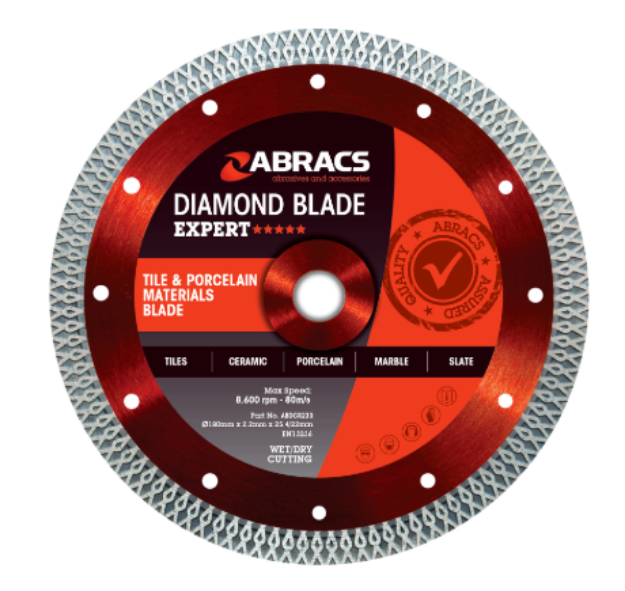 Picture of Abracs 115x22.2mm 41/2'' Expert Diamond Blade With Continuous Rim For Ceramic & Porcelain