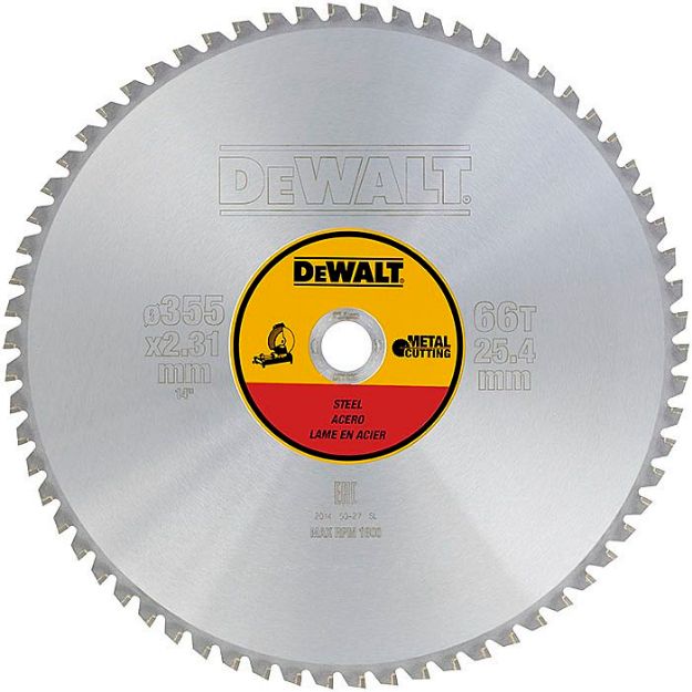 Picture of Dewalt DT1926 355x25.4mm Z-66T Metal Cutting Tct Blade For DW872