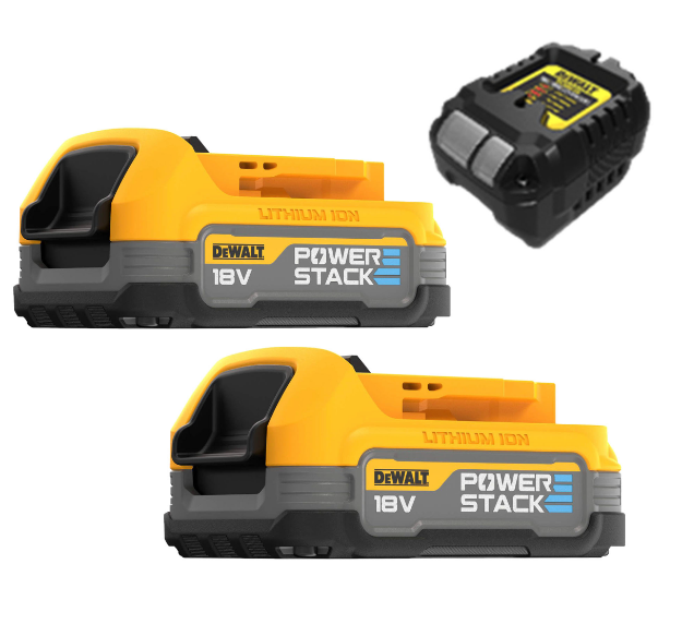 Picture of Dewalt 18V XR Starter Kit DCB1102 + 2 x Compact Powerstack Batteries