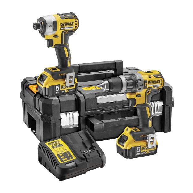 Picture of DeWalt DCK266P2T 18v Brushless 5.0Ah Impact Driver & Hammer Drill Twinpack