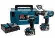 Picture of Makita DLX2176TJ 2pc 18V Brushless Combo Kit Includes DHP481 2 Speed Combi Drill & DTD154 Impact Driver C/W 2 x 5.0Ah Li-ion Batteries & Charger In Makpac Case