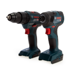 Picture of Bosch 2pc 18v Brushless Combo Includes GDR18V200 Impact Driver & GSB18V55 2 Speed Combi Drill Kit Bare Units In L-boxx