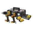 Picture of Dewalt DCK2050E2T-GB 18V XR Brushless G3 Compact Twin Kit (DCD805 + DCF850) 2 x Compact Powerstack Batteries