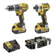 Picture of Dewalt DCK266P2 2pc 18V XR Brushless Combo Kit Includes DCD796 2 Speed Combi Drill & DCF887 3 Speed Impact Driver C/W 2 x 5.0Ah Li-ion Batteries & Charger In DS150 Tough System Box
