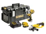Picture of DEWALT DCK278P2 2pc 18V XR COMBO KIT INCLUDES DCD996 COMBI DRILL 3 SPEED & DCG412 ANGLE GRINDER c/w DS300 box, DCB115 charger, 2 x DCB184 5.0Ah Batteries