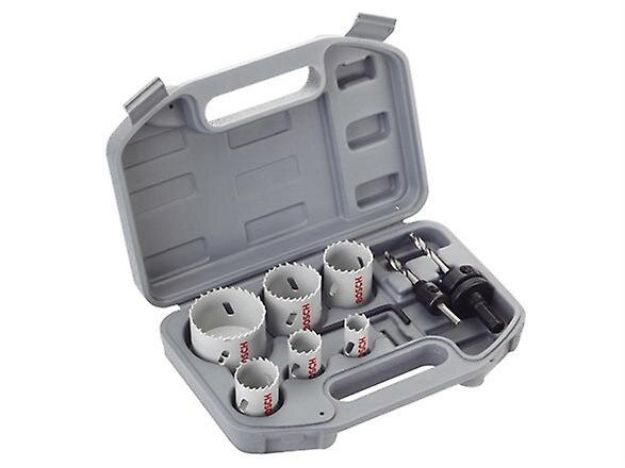 Picture of Bosch Electricians 9 Piece Holesaw Set in Carry Case 2608580804 