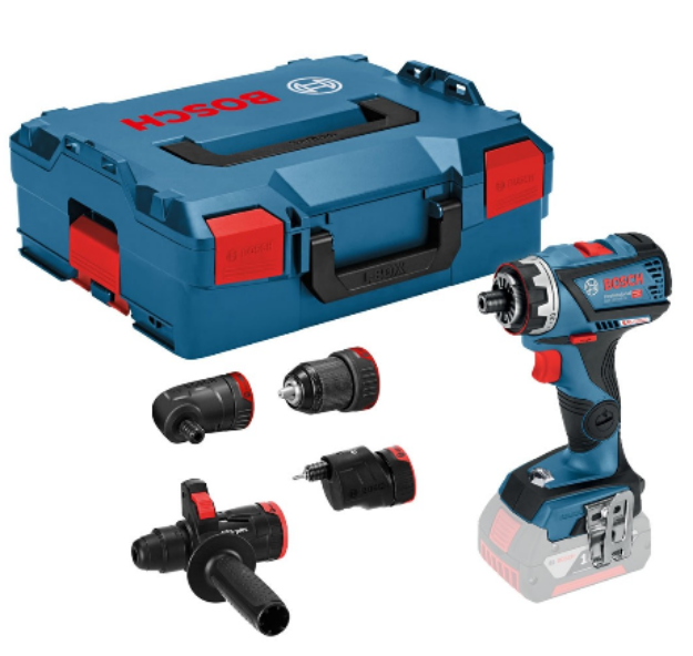 Picture of BOSCH GSR 18 V-60 FCC FLEXICLICK DRILL DRIVER + 4 CHUCKS IN L-BOXX BARE UNIT - 06019G7103