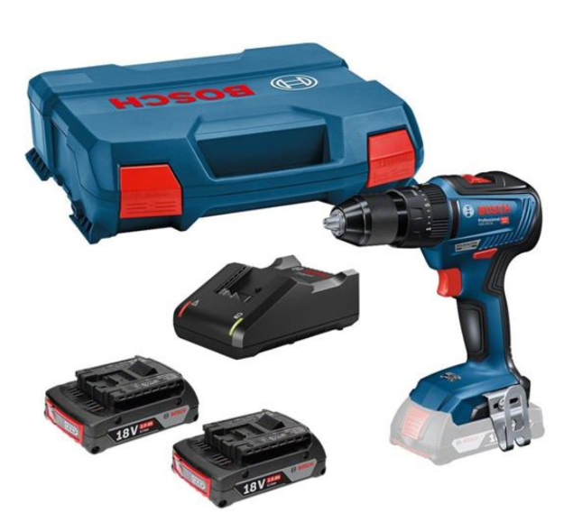 Picture of Bosch GSB18V-55L2 18v Brushless 2 Speed Combi Drill C/W 2 x 3.0Ah Li-ion Batteries & Charger