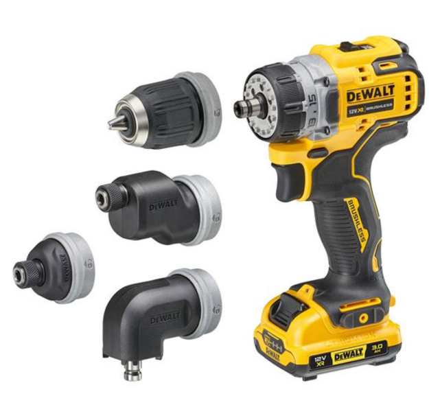 Picture of Dewalt DCD703L2T 12V XR Brushless 4 x Multi-Head Drill Driver 2 x 3.0Ah