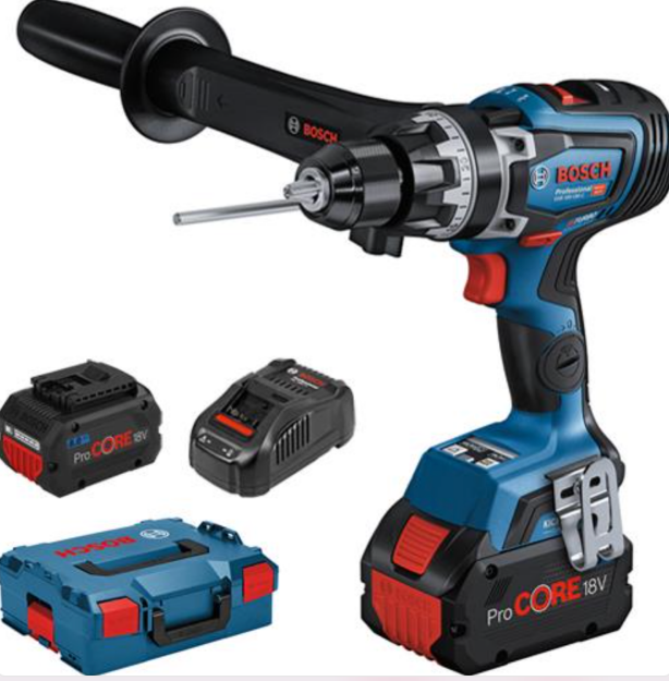 Picture of Bosch GSB18V-150CKIT 18v Brushless Heavy Duty 3 Speed Combi Drill 150nm 0-2200rpm C/W 2 x 8.0Ah Procore Li-ion Batteries & Charger In Box 06019J5172