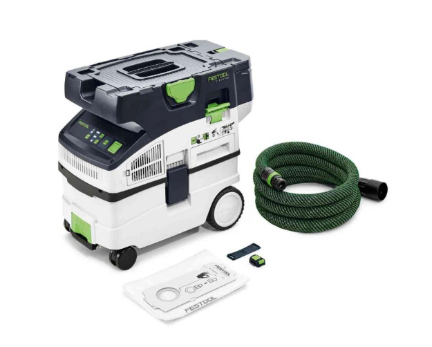 Picture of Festool 577067 CTMC MIDI I-Basic M-Class Cordless Dust Extractor Bare Unit Includes: Main Filter,Filter Bag, Anti-Static Hose 27/32 x 3.5 & CT-F I Extractor Remote.