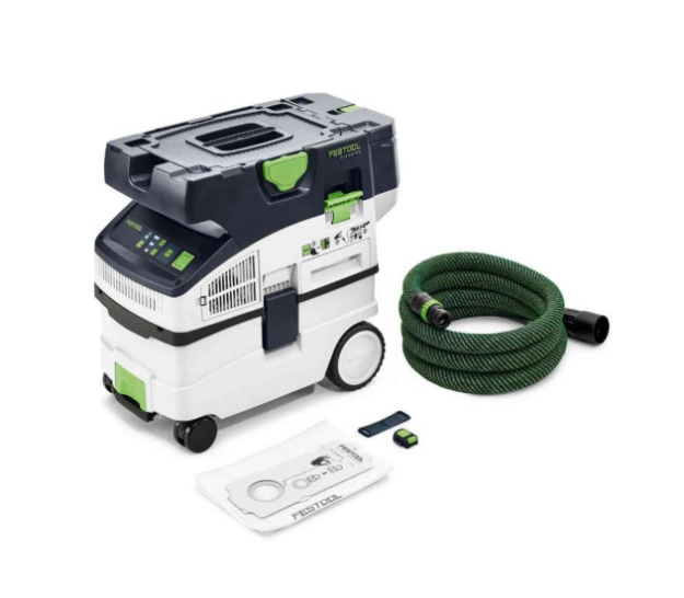 Picture of Festool 577066 CTLC MIDI I-Basic L-Class Cordless Dust Extractor Bare Unit Includes: Main Filter,Filter Bag, Anti-Static Hose 27/32 x 3.5 & CT-F I Extractor Remote. 