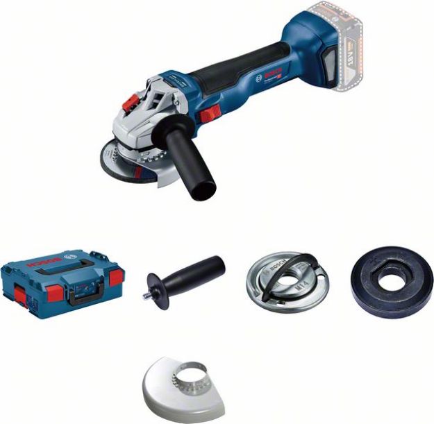 Picture of Bosch GWS18V-10 18v 41/2'' 115mm Brushless Angle Grinder 9000rpm 2.1kg Bare Unit In L-Boxx