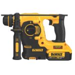 Picture of Dewalt DCH253M2 18V XR 24mm SDS Hammer Drill 400w 0-1200rpm 0-4500bpm 2.1 Joules 2.5kg C/W 2 x 4.0Ah Li-ion Batteries & Charger In Cases