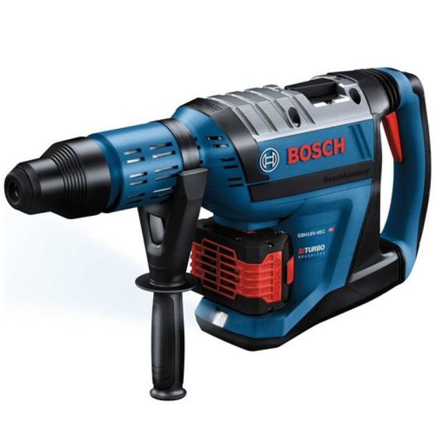 Picture of Bosch GBH18V45CKIT 18v Biturbo Brushless SDS Max Combi Drill 2690bpm 12.5 Joules C/W 2 x 12.0Ah Procore Li-ion Batteries & Charger In Box 0611913072