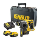 Picture of Dewalt DCH273P2 18V XR 24mm Brushless SDS Hammer Drill 400w 0-1100rpm 0-4600bpm 2.1joules 3.1kg C/W 2 x 5.0Ah Li-ion Batteries & Charger In Case