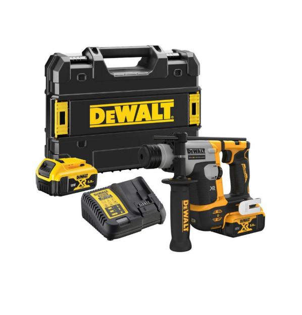 Picture of Dewalt DCH172P2 18V XR Ultra Compact SDS 2 x DCB184 18V XR 5.0Ah Batteries, DCB115 Charger, in a TSTAK Compatible Box