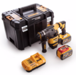 Picture of Dewalt DCH333X2 54V XR 30mm Flexvolt SDS Plus Drill 0-1100rpm 0-4480bpm 3.5j 4.9kg C/W 2 x 9.0Ah Li-ion Flexvolt Batteries & Fast Charger In DS300 Toughsystem Box