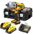 Picture of Dewalt DCF900H2T 18V XR 1/2" Brushless 3 Speed High Torque Impact Wrench 1396nm Max Bolt M30 C/W 2 x 5.0Ah Powerstack Batteries & Multi Voltage Charger in T-Stak Box