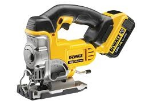 Picture of DEWALT DCS331M2 18V XR JIGSAW  0-3000spm, 400W, CUTTING CAPACITY WOOD 135mm, STEEL 10mm, 3.1kg, c/w box, charger, 2 x DCB182 4.0