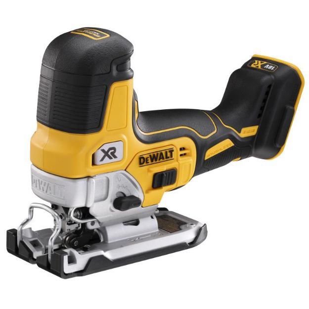 Picture of Dewalt DCS335N 18V XR Brushless Body Grip Jigsaw 485w 1000-3200rpm Cutting Capacity Wood 135mm Steel 10mm Bare Unit