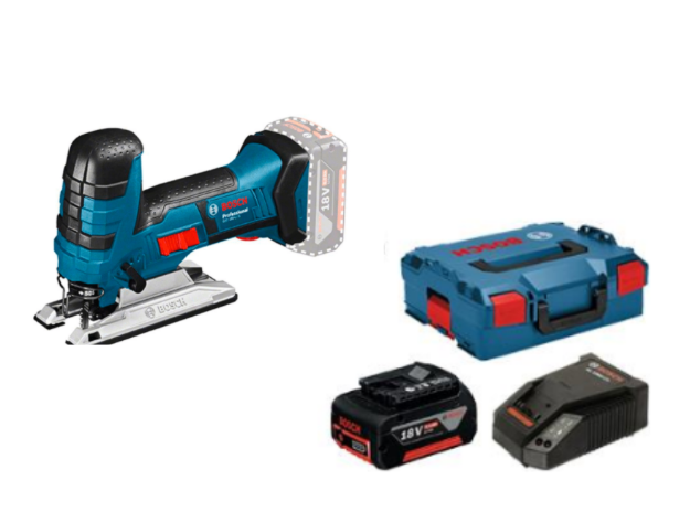 Picture of Bosch GST18VLISP2 18V Jigsaw 550-2700spm Cutting Capacity Wood 120mm Steel 8mm Bare Unit C/W 2 x 4.0Ah Procore Li-ion Batteries & Charger In Kitbag    0.601.5A5.171