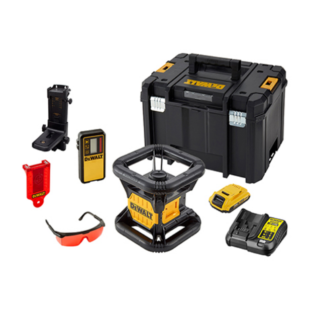 Picture of DEWALT DCE074D1R 18V XR SELF LEVELLING LASER LEVEL RED LINE c/w Box, Charger, 1 x DCB183 2.0ah Li-ion battery