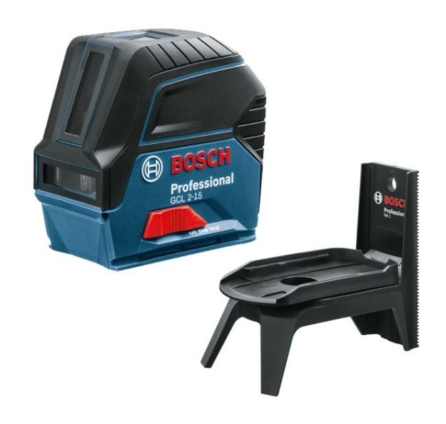 Picture of Bosch GCL2-15 Red Cross Line Laser Level 15mtr Range   3 x AA Batteries