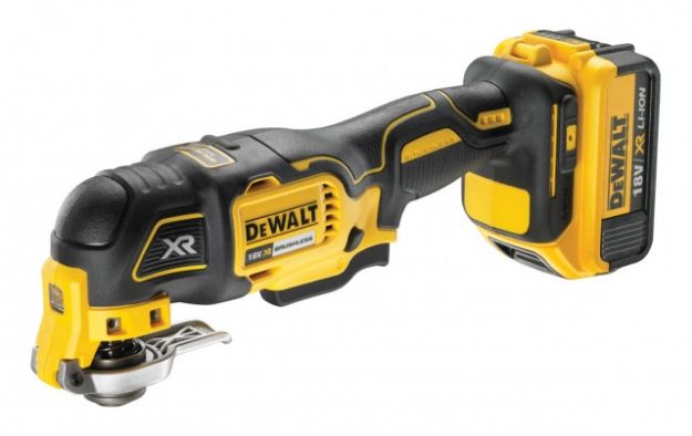 Picture of Dewalt DCS355P1 18V XR Brushless Oscillating Multi Tool 300w 22000opm C/W 35pc Accessories 1 x 5.0Ah Li-ion Battery & Charger In T-stak Box