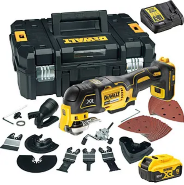 DEWALT 37PCE SET OF ACCESSORIES TAKEN FROM A DCS355 OSCILLATING