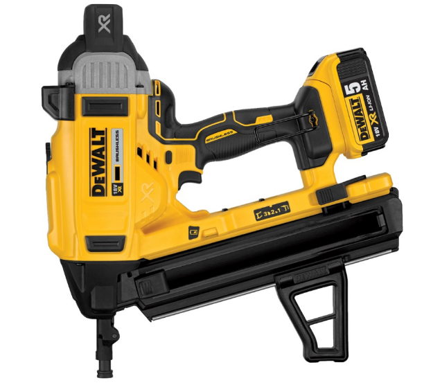 Picture of Dewalt DCN890P2 18V XR Concrete Nailer C/W 2 x 5.0Ah Li-ion Batteries & Charger In Box