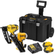 Picture of Dewalt DCK264P2 18V XR 2pc Combo Nail Gun Includes DCN692 Framing Nailer & DCN660 16 Gauge Angled Finish Nailer C/W 2 x 5.0Ah Li-ion Batteries & Charger In T-Stak Mobile Kit Box 