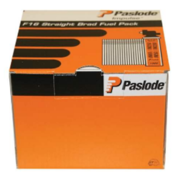 Picture of *BOX (2,000) 38MM 1-1/2'' F16 PASLOD BRAD NAILS C/W 2 FUEL CELLS P921589