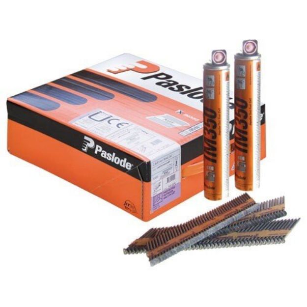 Picture of ***BOX (2,200) 3.1MM X 90MM PASLODE NAILS C/W 2 FUEL CELLS P141233-  Contact us for discounts on bulk orders (5 Boxes + Only €59.95 inc Vat) 